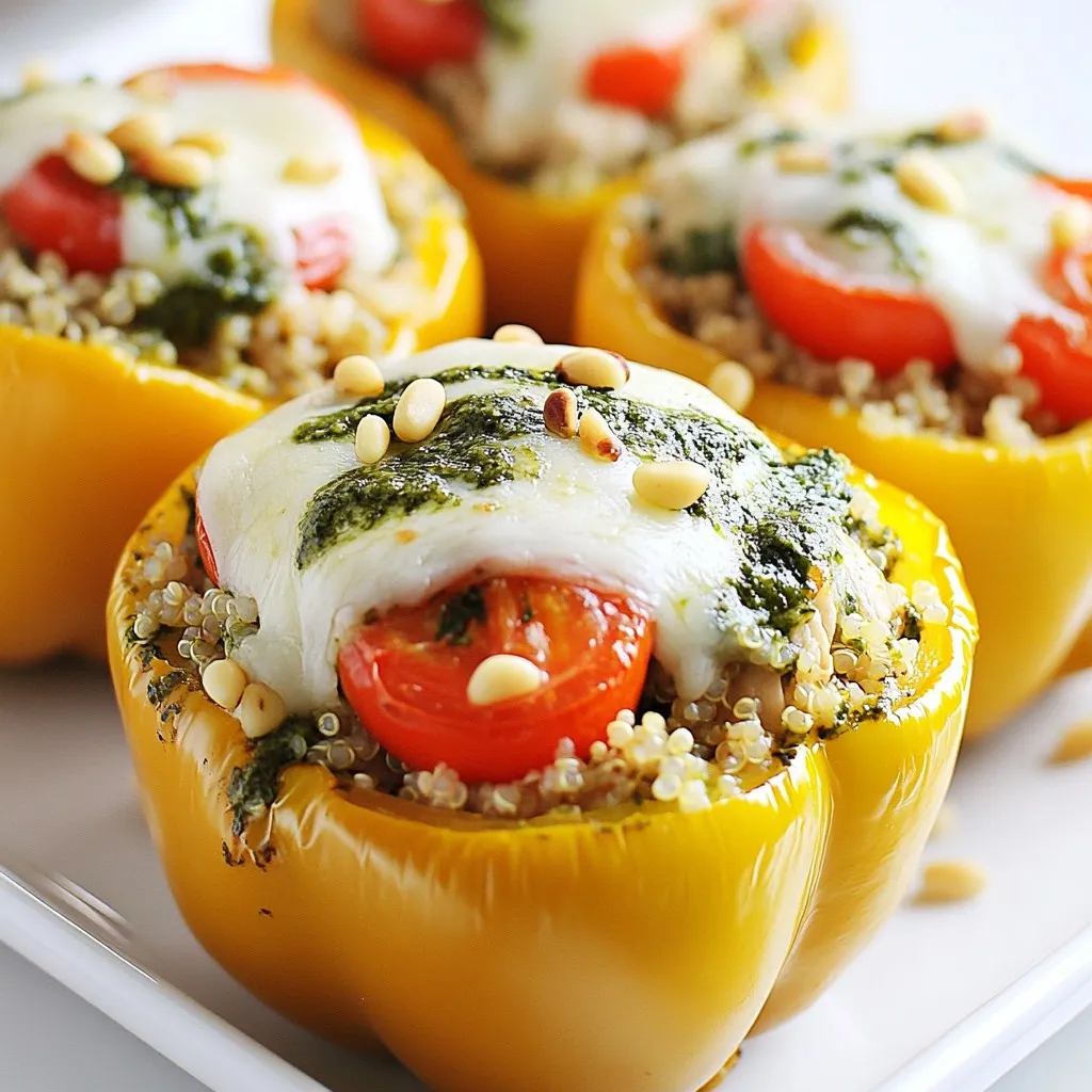Pesto Chicken Stuffed Peppers Flavorful and Easy Meal