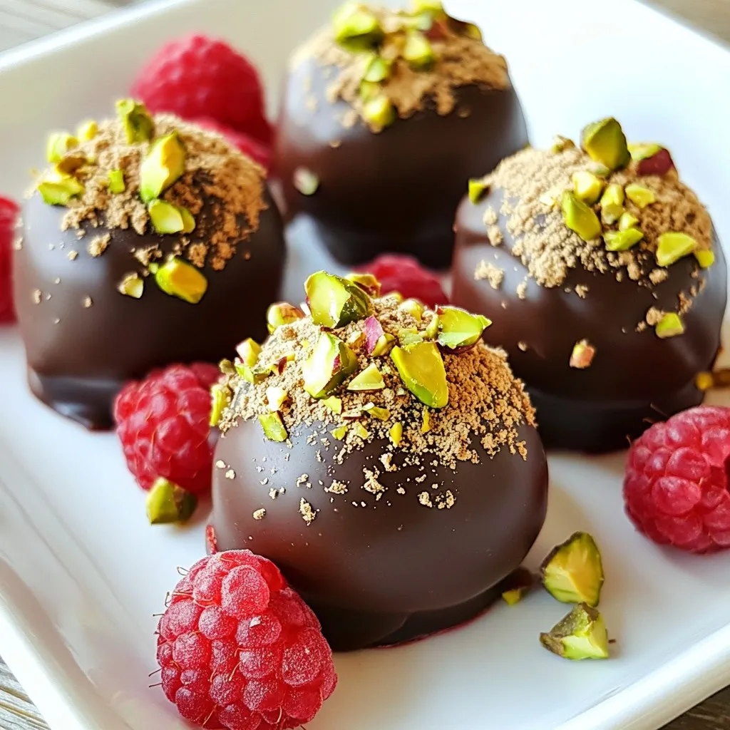Raspberry Dark Chocolate Truffles Delightful Treats