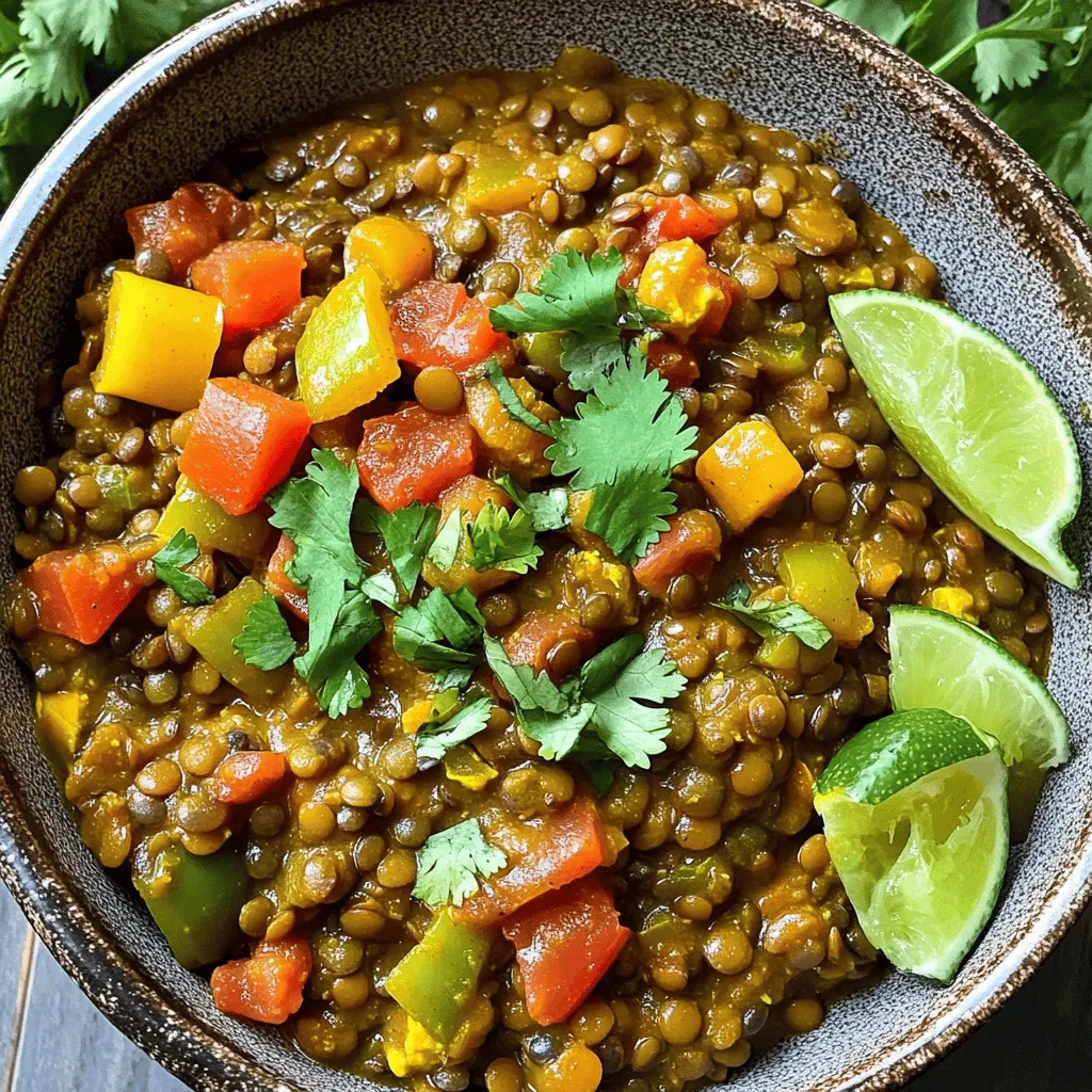 Slow Cooker Coconut Curry Lentils Easy and Delicious Meal