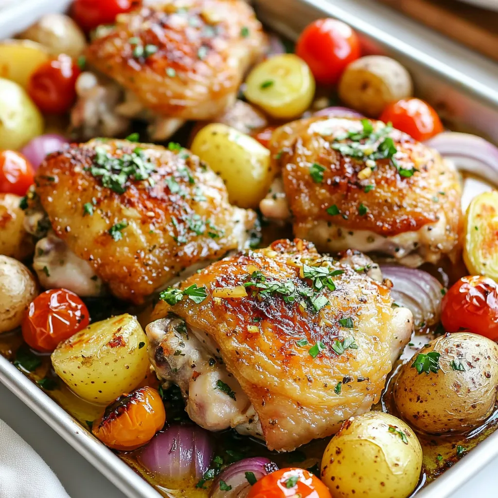 Garlic Herb Chicken Sheet Pan Flavorful Dinner Idea