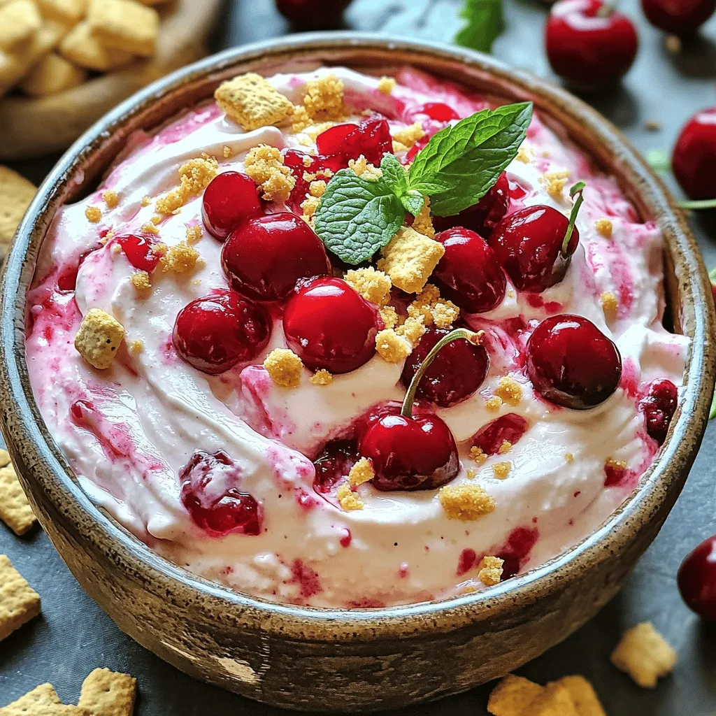 Cherry Cheesecake Dip Creamy and Flavorful Delight