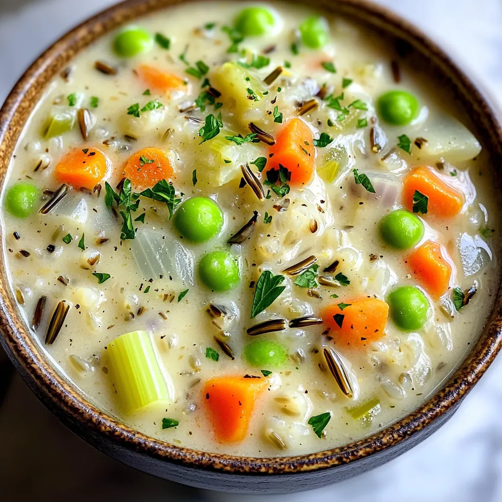 Slow Cooker Creamy Wild Rice Soup Comforting Dish