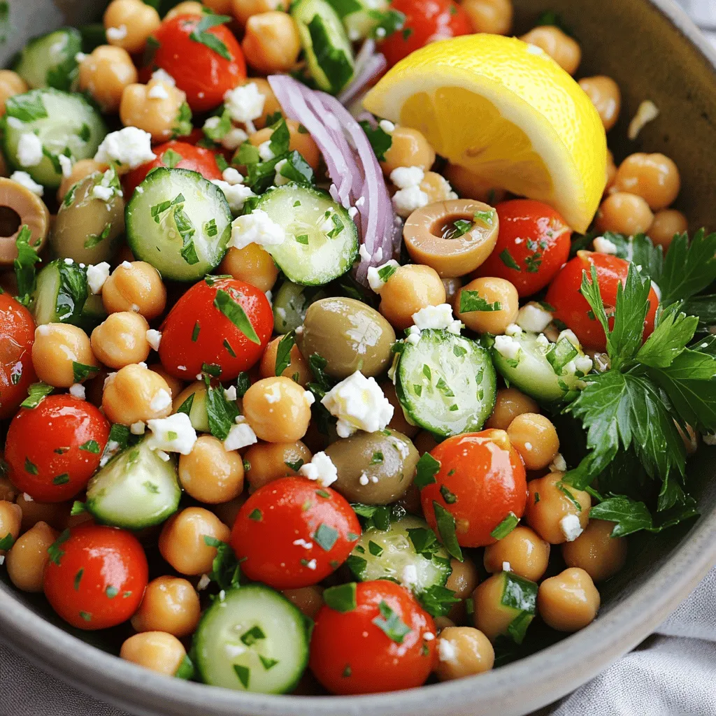 Mediterranean Chickpea Salad Fresh and Flavorful Dish
