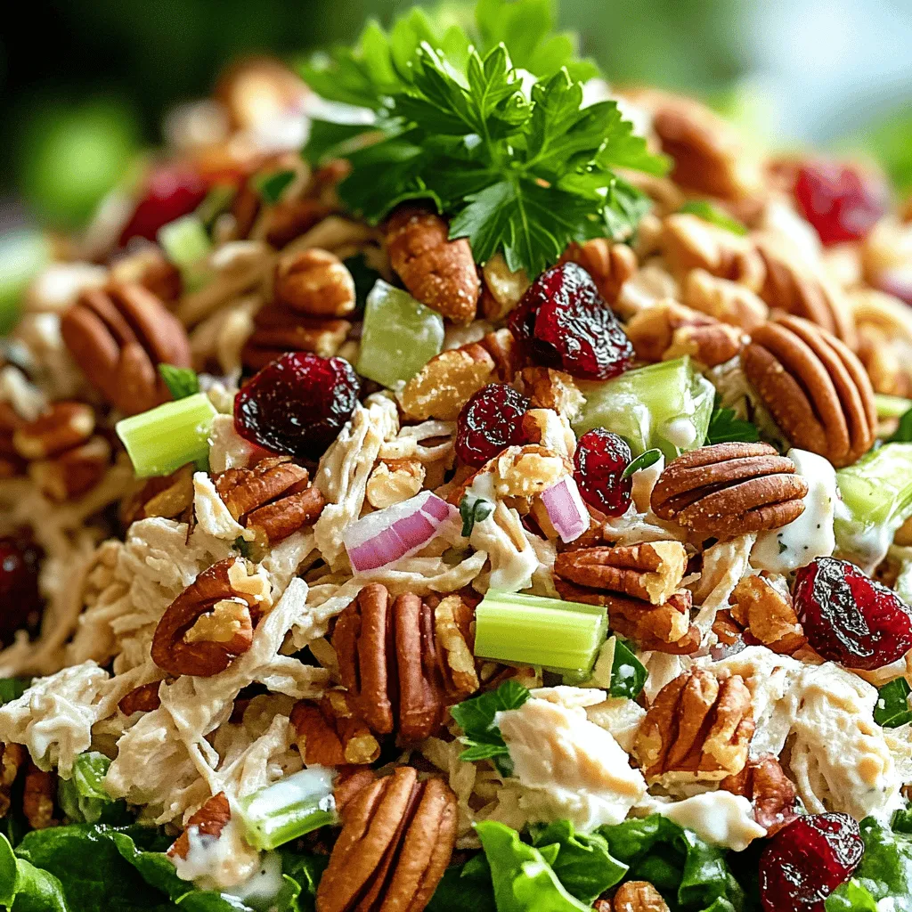 Cranberry Pecan Chicken Salad Fresh and Flavorful Treat