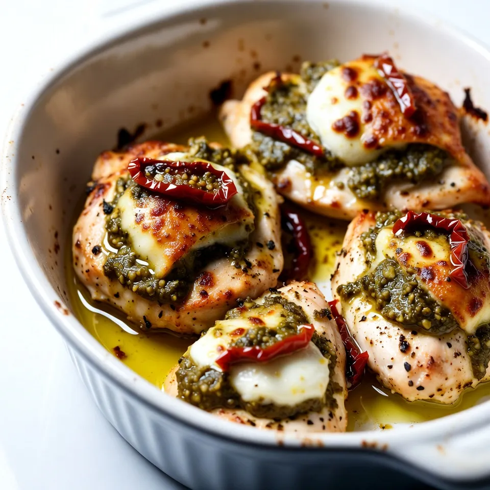 Pesto Mozzarella Stuffed Chicken Flavorful and Easy Dish