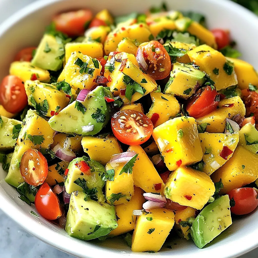 Mango Avocado Salad Fresh and Flavorful Delight