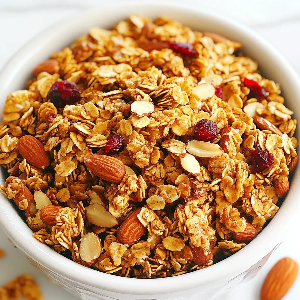 Maple Cinnamon Granola Tasty and Crunchy Recipe