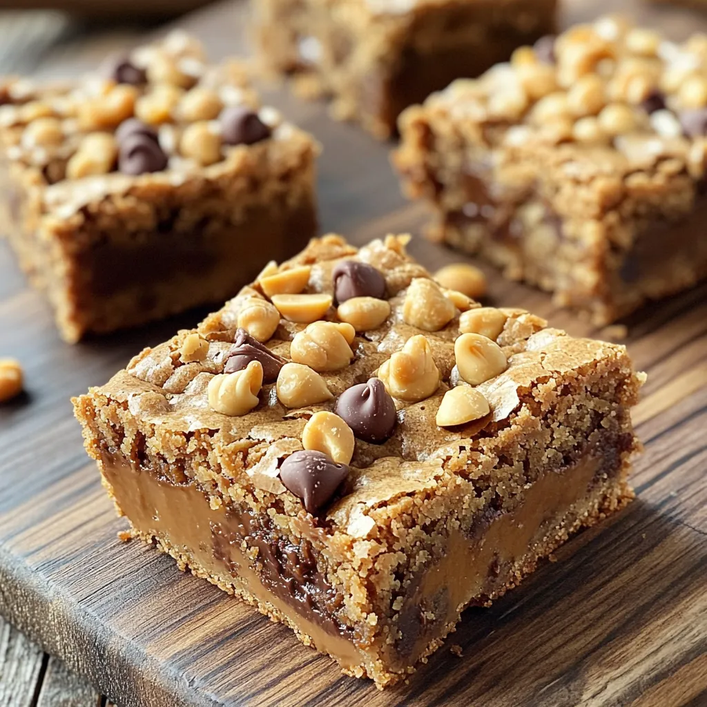Peanut Butter Chocolate Chip Blondies Irresistible Treat