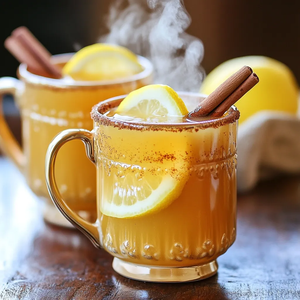 Apple Cider Hot Toddy Mocktail Refreshing Winter Drink