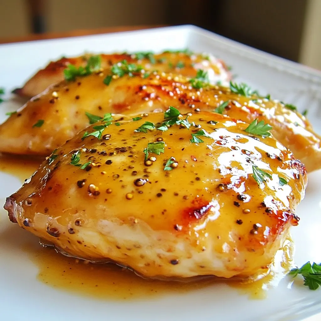 Honey Mustard Glazed Chicken Flavorful Dinner Delight