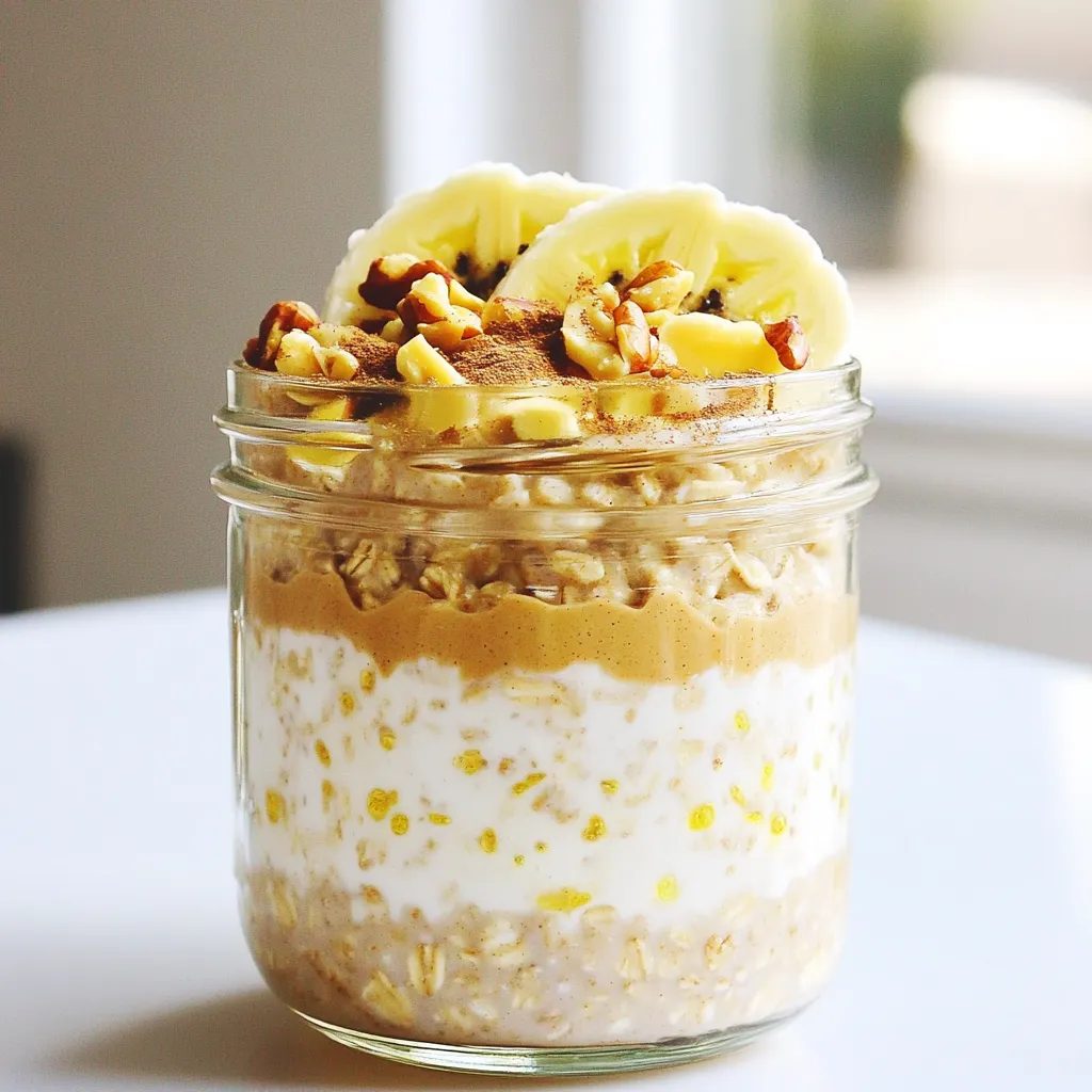 High Protein Peanut Butter Overnight Oats Delight