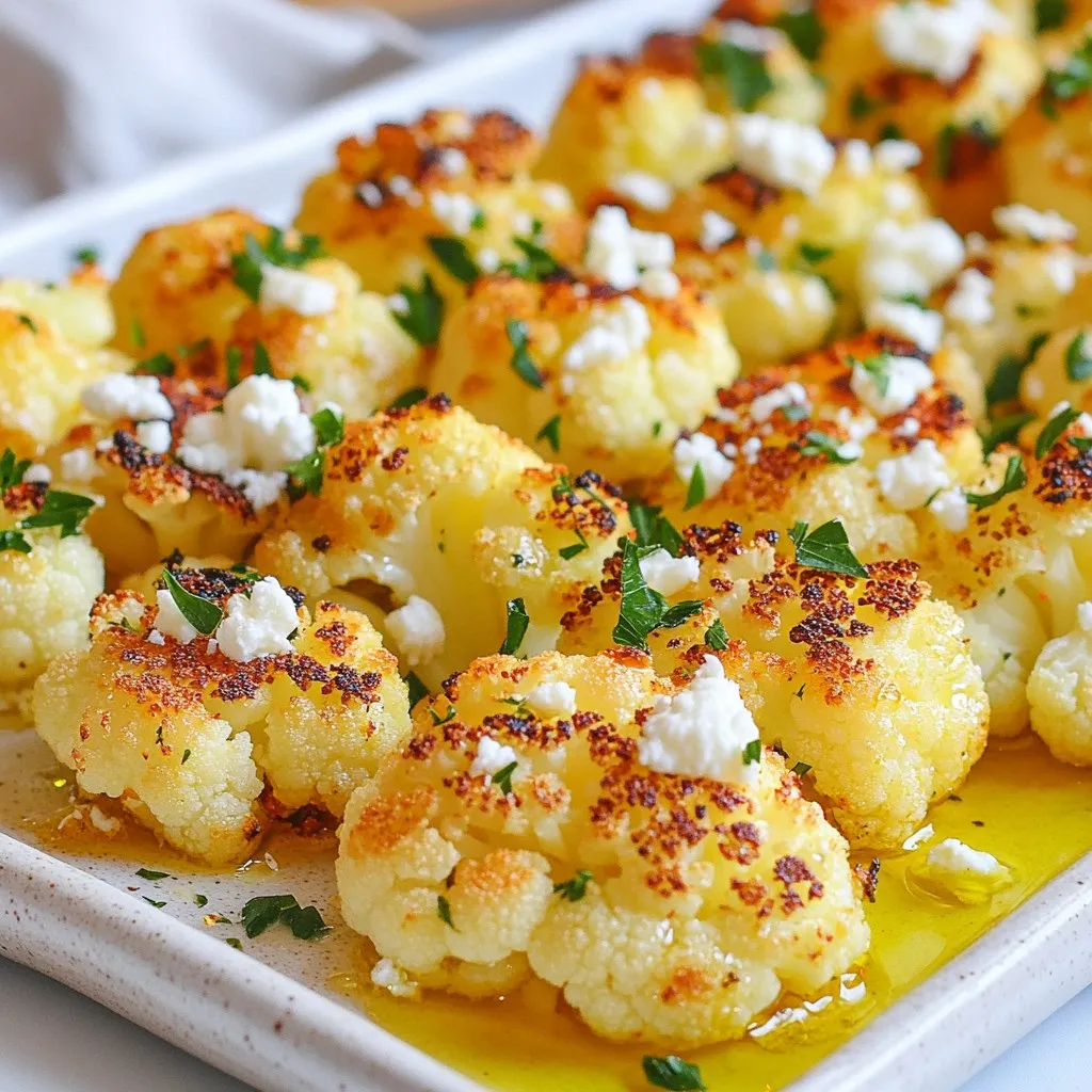 Greek Lemon Roasted Cauliflower Flavorful Side Dish
