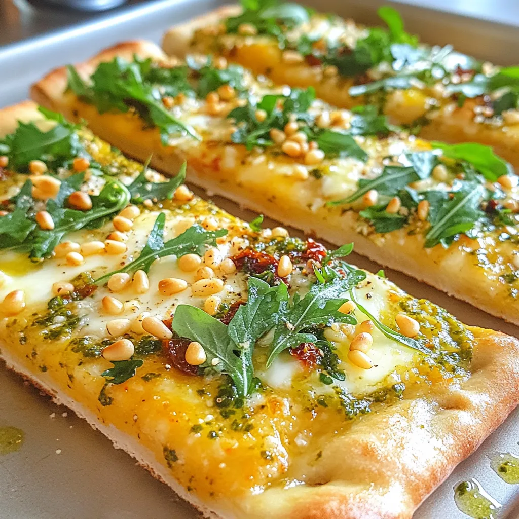Sun-Dried Tomato Pesto Flatbread Flavorful Delight