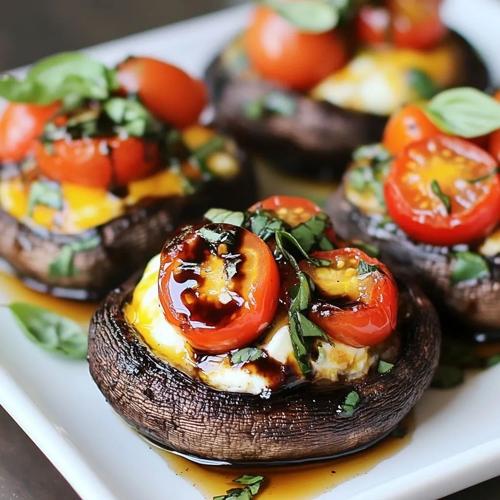 Caprese Stuffed Portobellos Tasty and Easy Recipe