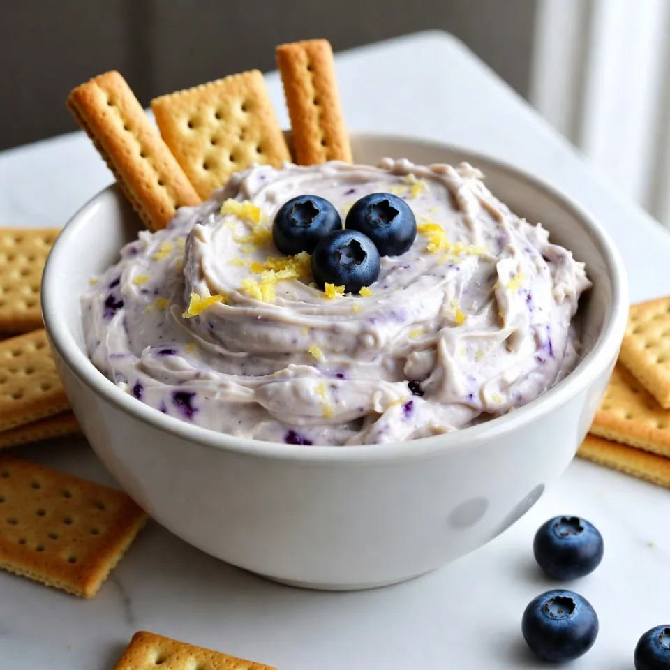 Lemon Blueberry Cheesecake Dip Irresistible Treat
