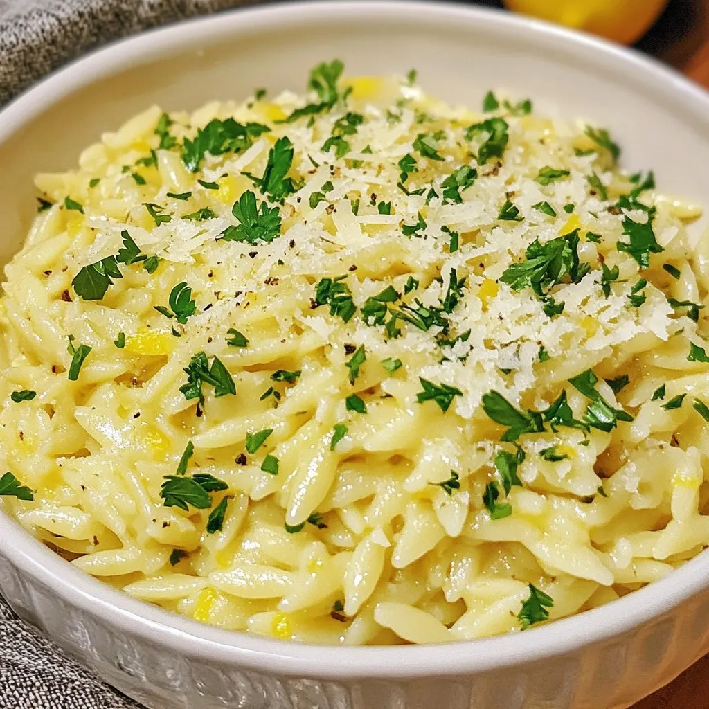 Garlic Butter Parmesan Orzo Delicious Comfort Dish
