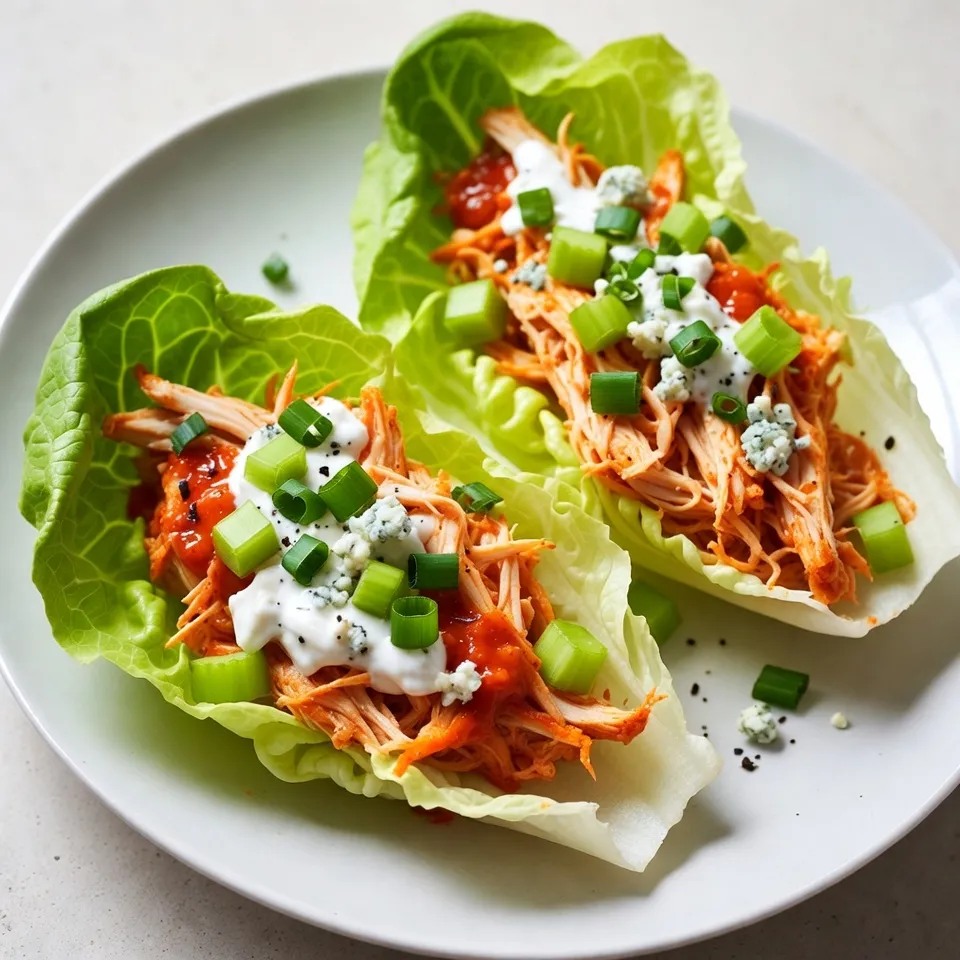 Buffalo Chicken Lettuce Wraps Tasty and Healthy Meal