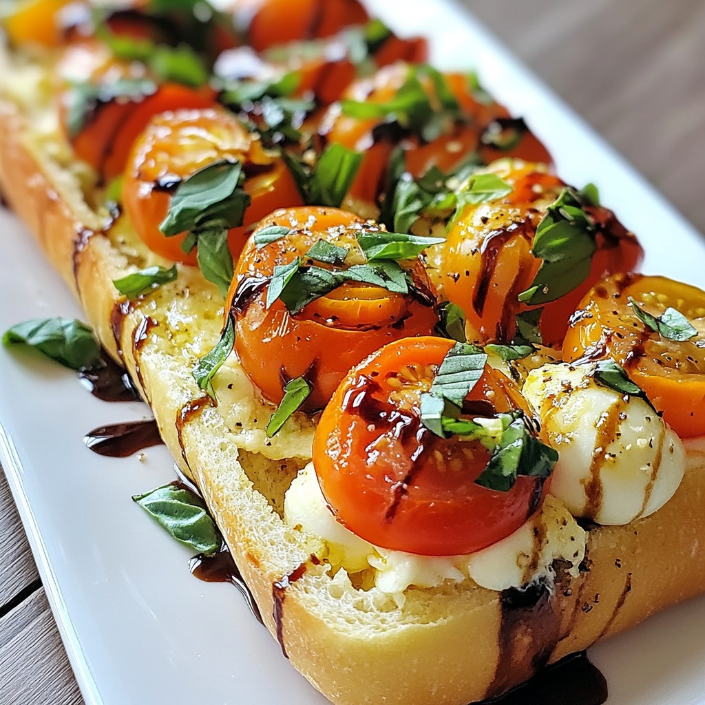 Caprese Stuffed Garlic Bread Deliciously Simple Recipe
