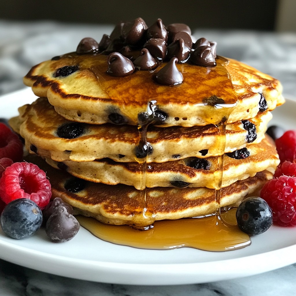Chocolate Chip Protein Pancakes Tasty and Healthy Dish