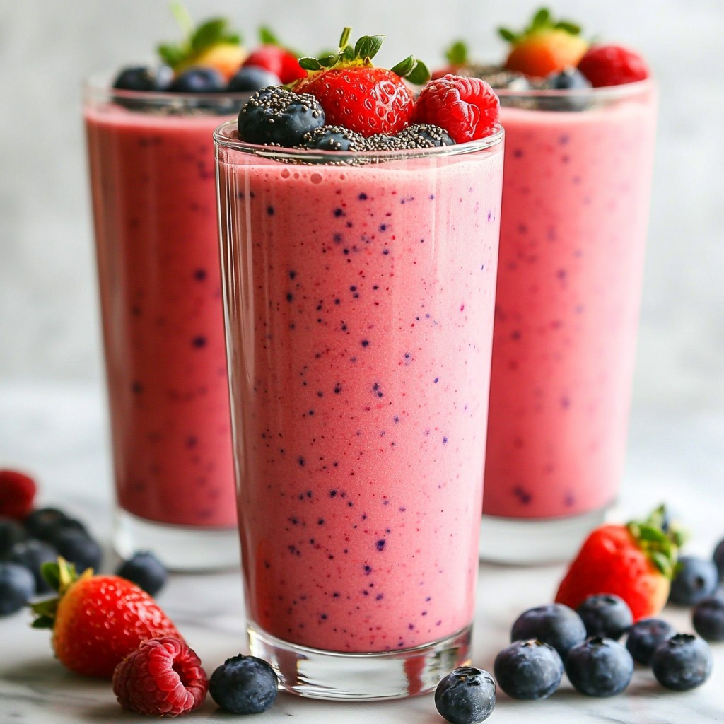Berry Wholesome Foods Smoothie with Chia Seeds Delight