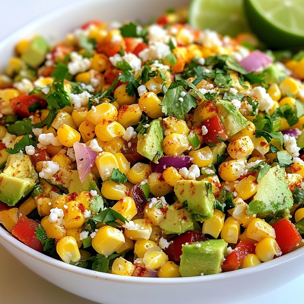 Chile Lime Roasted Corn Salad Fresh and Flavorful Dish