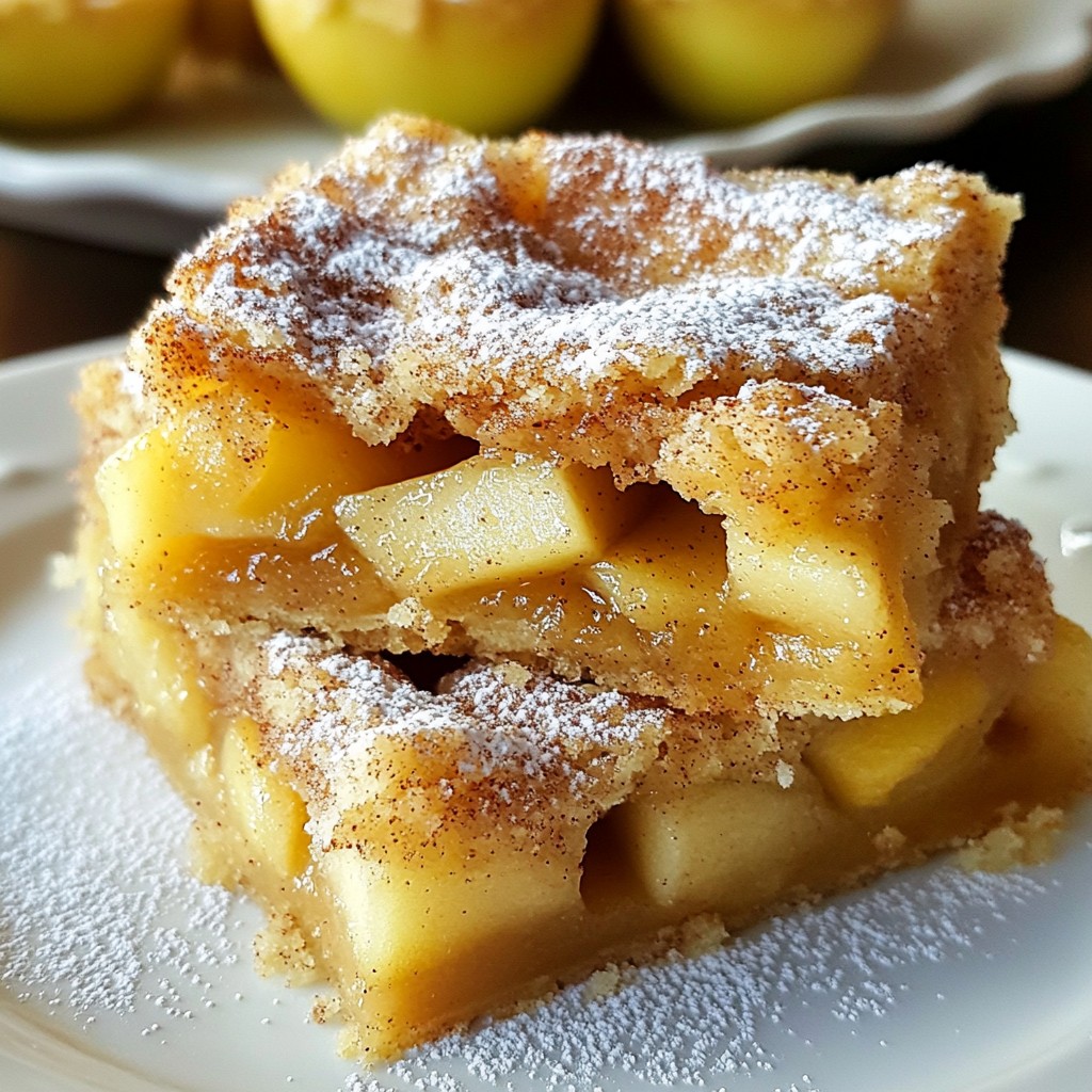 Snickerdoodle Apple Pie Bars Sweet and Simple Recipe