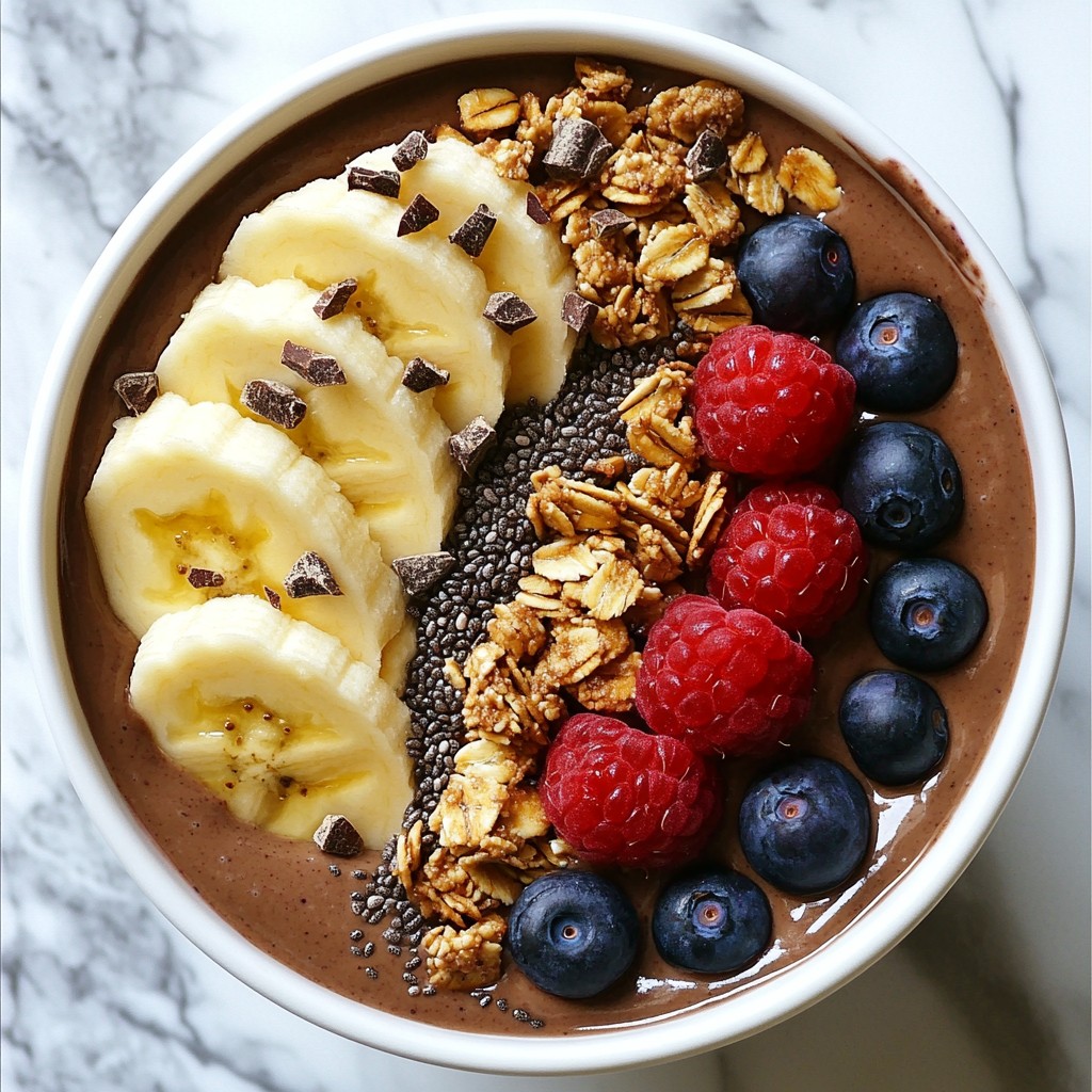 Chocolate Peanut Butter Smoothie Bowl Delightful Treat