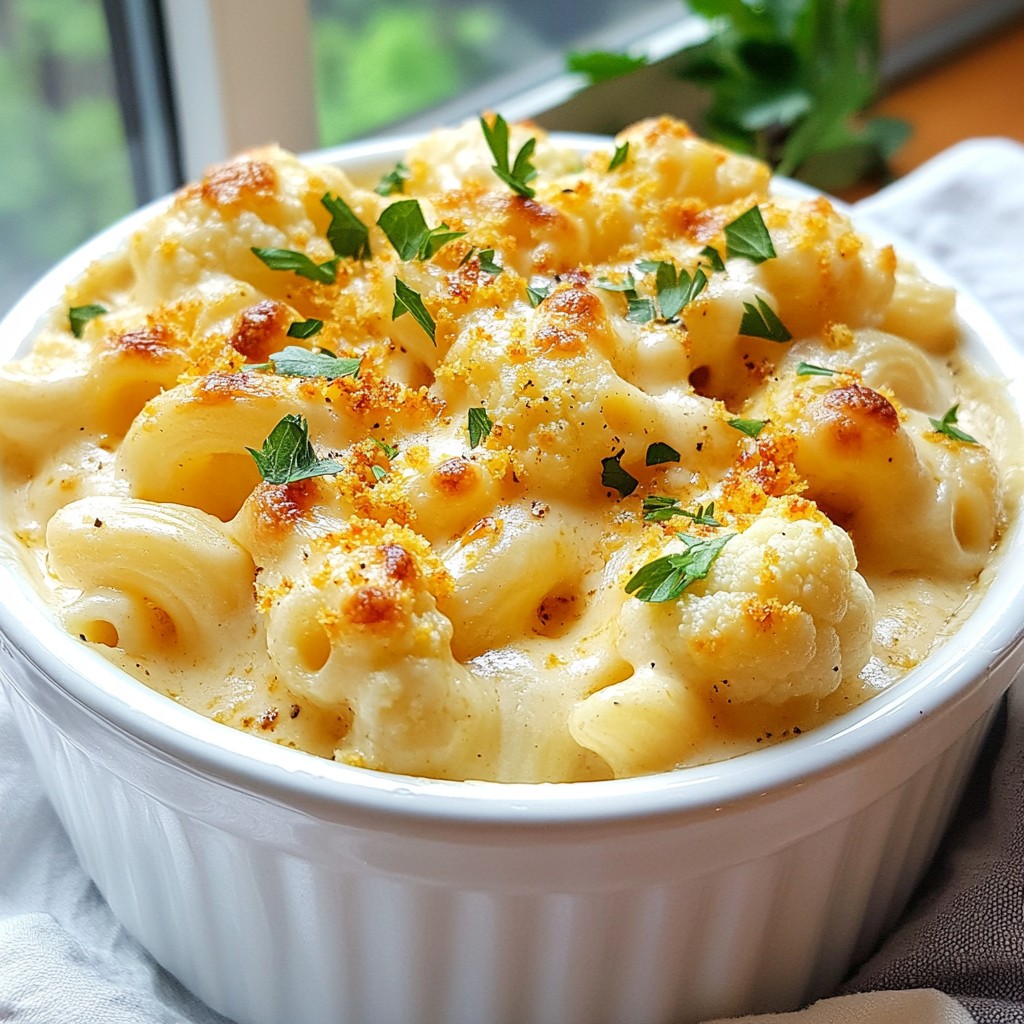 Cauliflower Mac and Cheese Creamy Comfort Dish