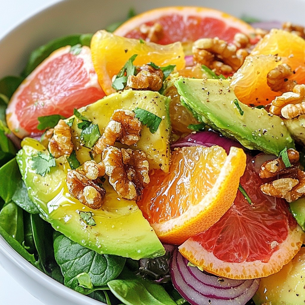 Zesty Fresh Salads Grapefruit and Avocado Mix Treat
