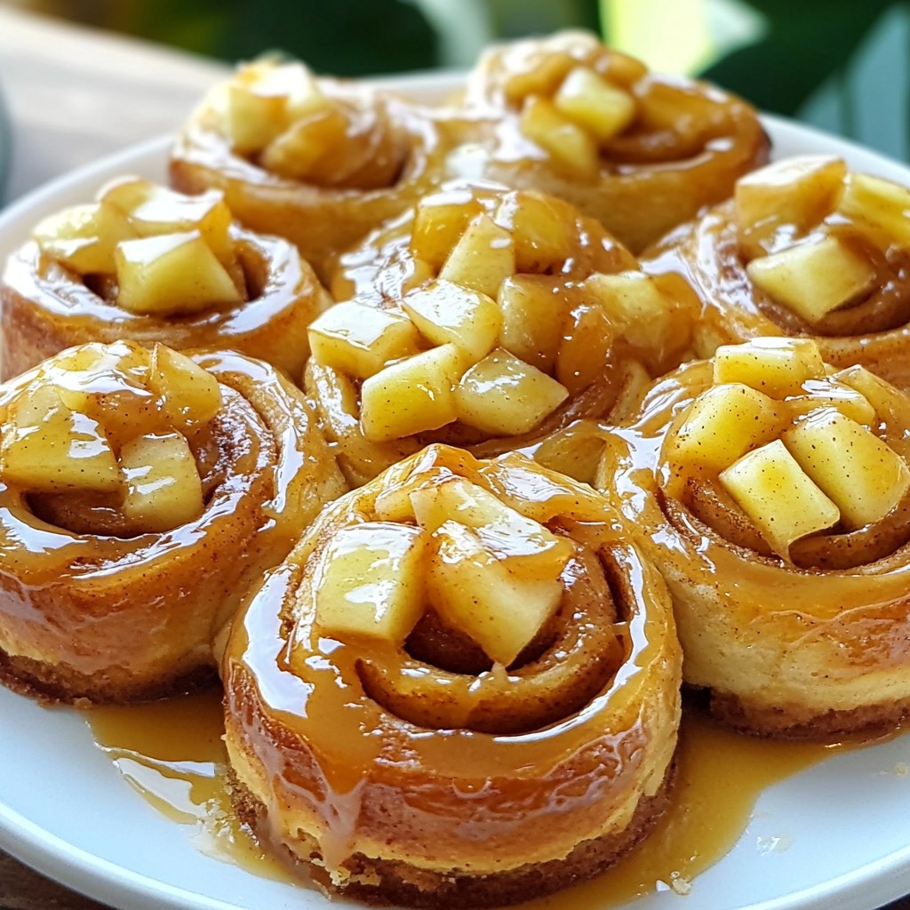 Caramel Apple Cinnamon Rolls Delightful and Easy Recipe