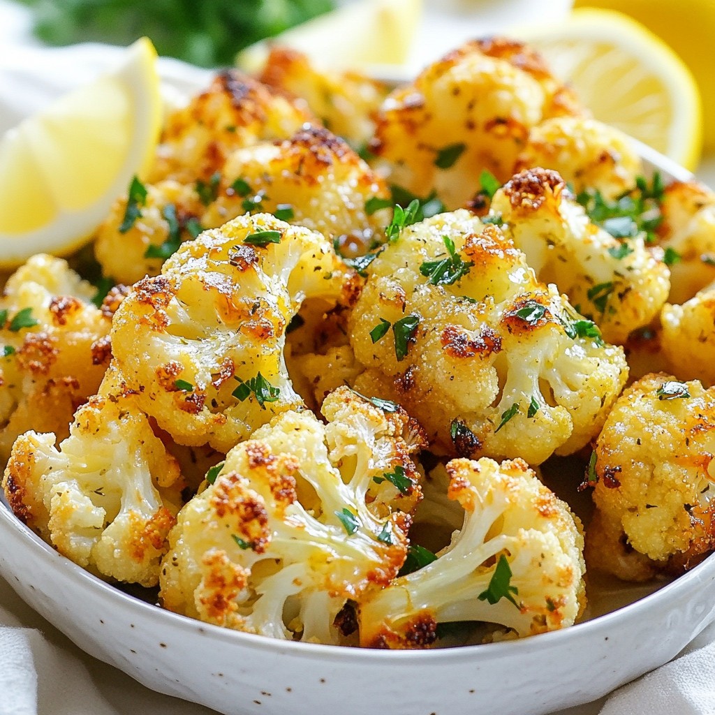 Garlic Herb Roasted Cauliflower Flavorful Side Dish