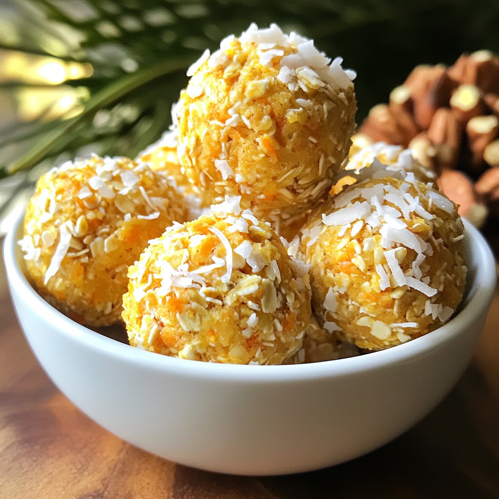 Carrot Cake Energy Balls Tasty and Nutritious Snack