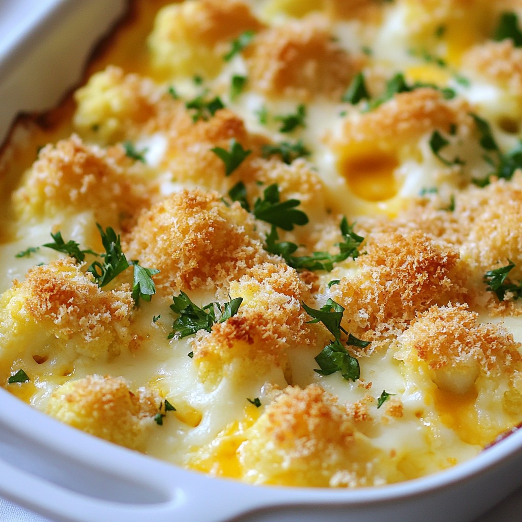Cheesy Cauliflower Au Gratin Easy and Flavorful Dish