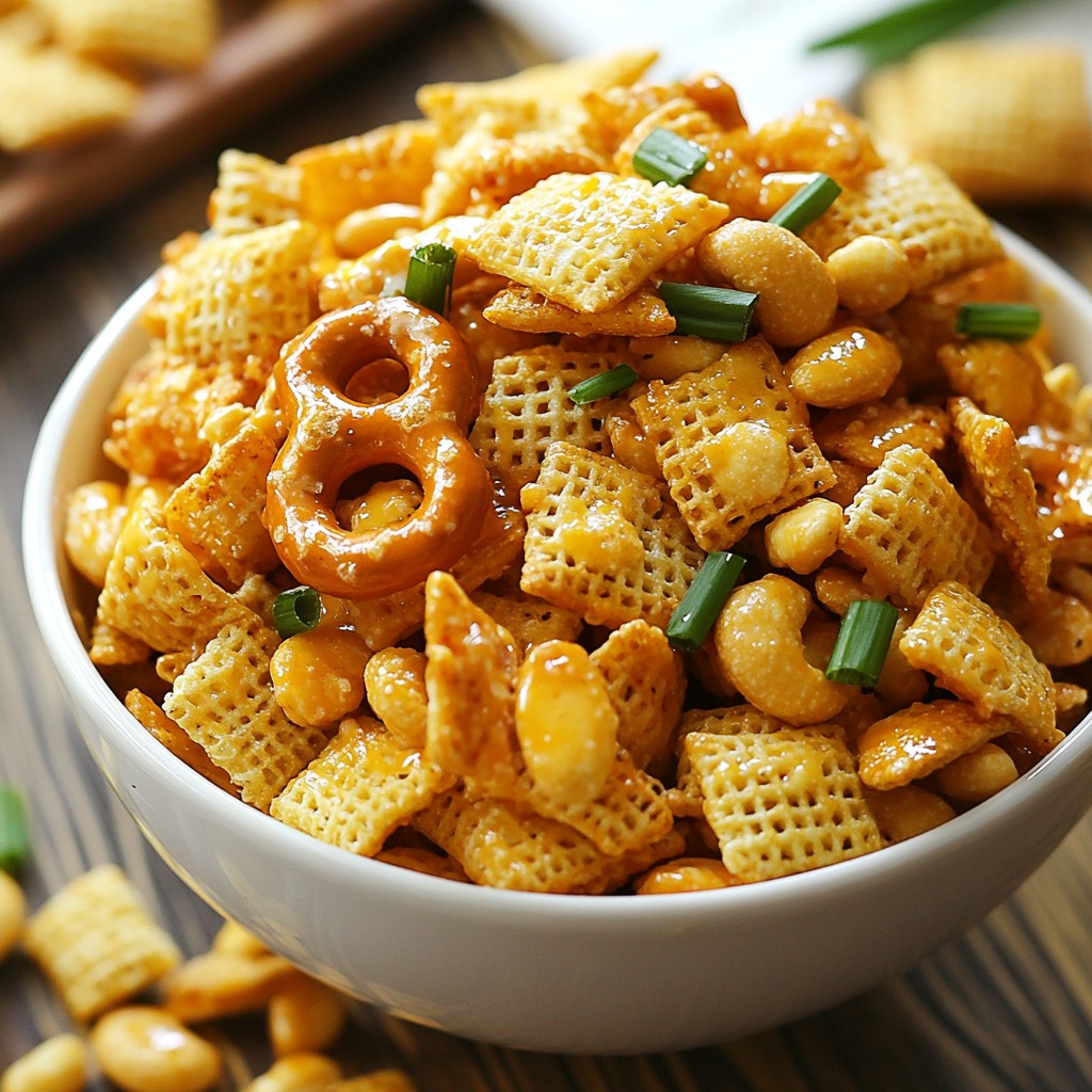 Buffalo Ranch Chex Mix Crunchy and Flavorful Snack