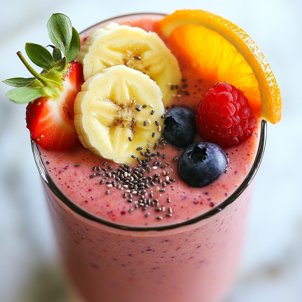 Refreshing Energizing Smoothies Berry Citrus Delight