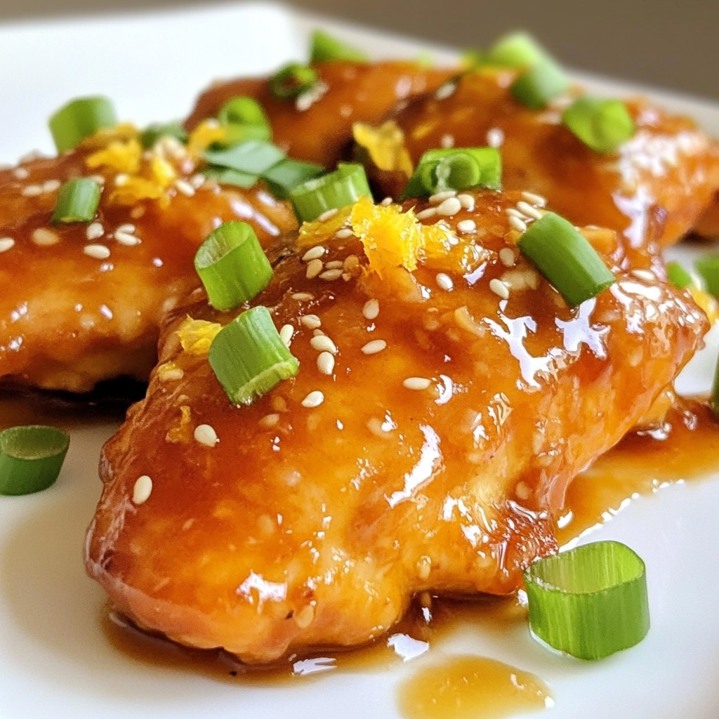 Orange Glazed Chicken Savory and Simple Recipe