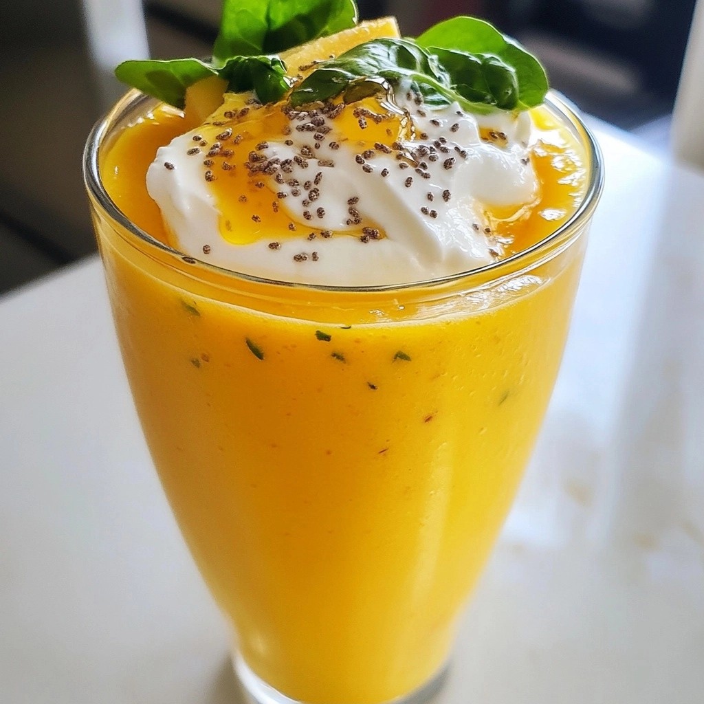 Tropical Energizing Smoothies Papaya Coconut Breeze