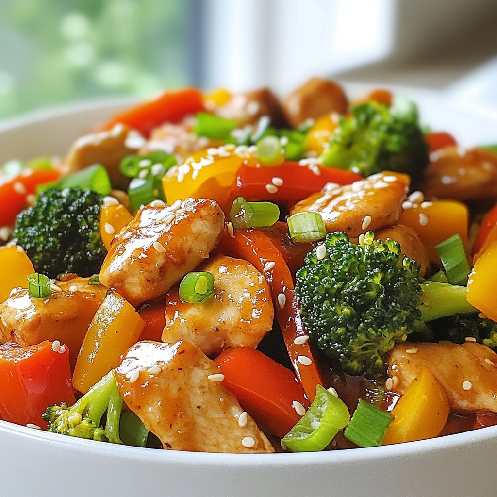 Spicy Garlic Chicken Stir Fry Flavorful Dinner Delight