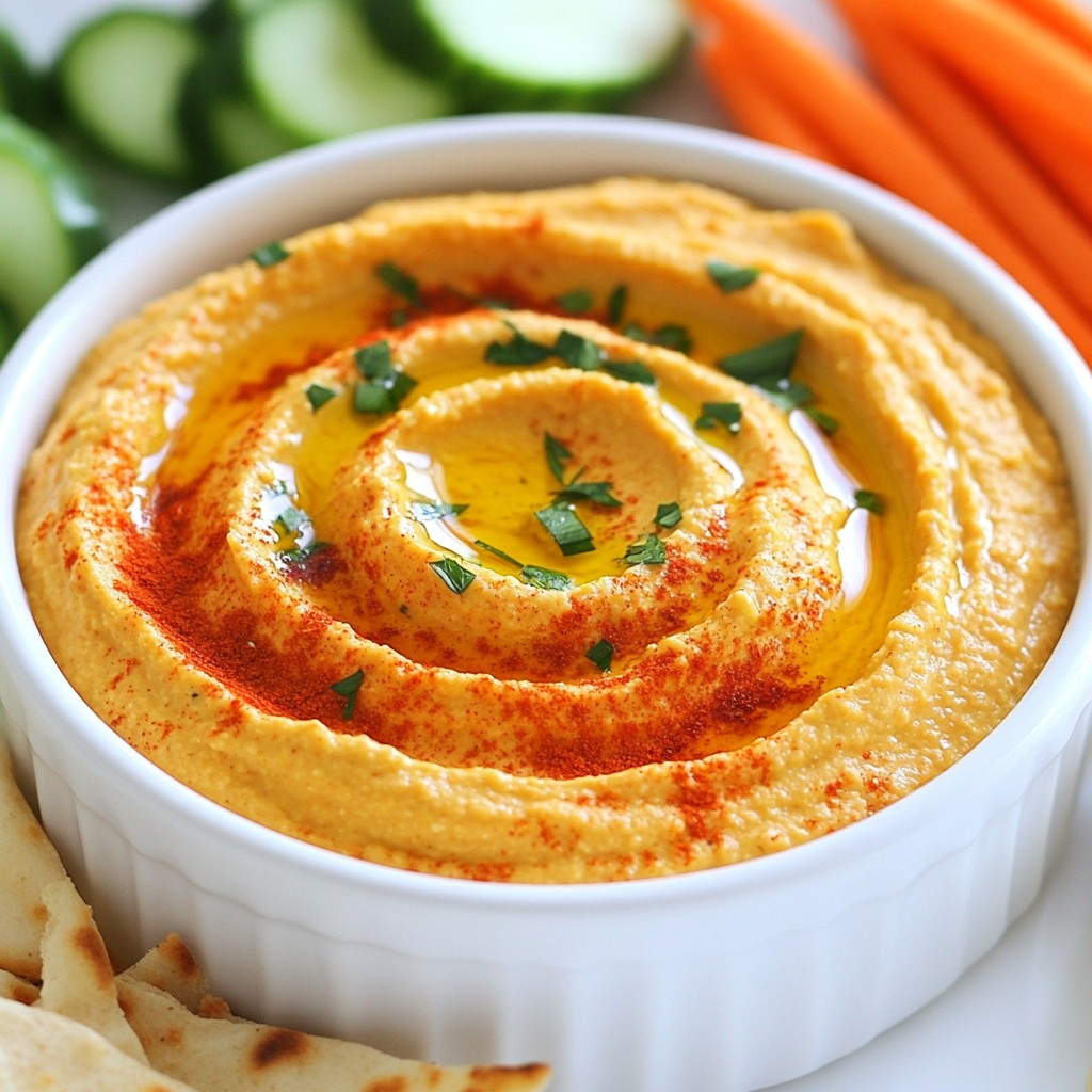Roasted Red Pepper Hummus Easy and Flavorful Recipe
