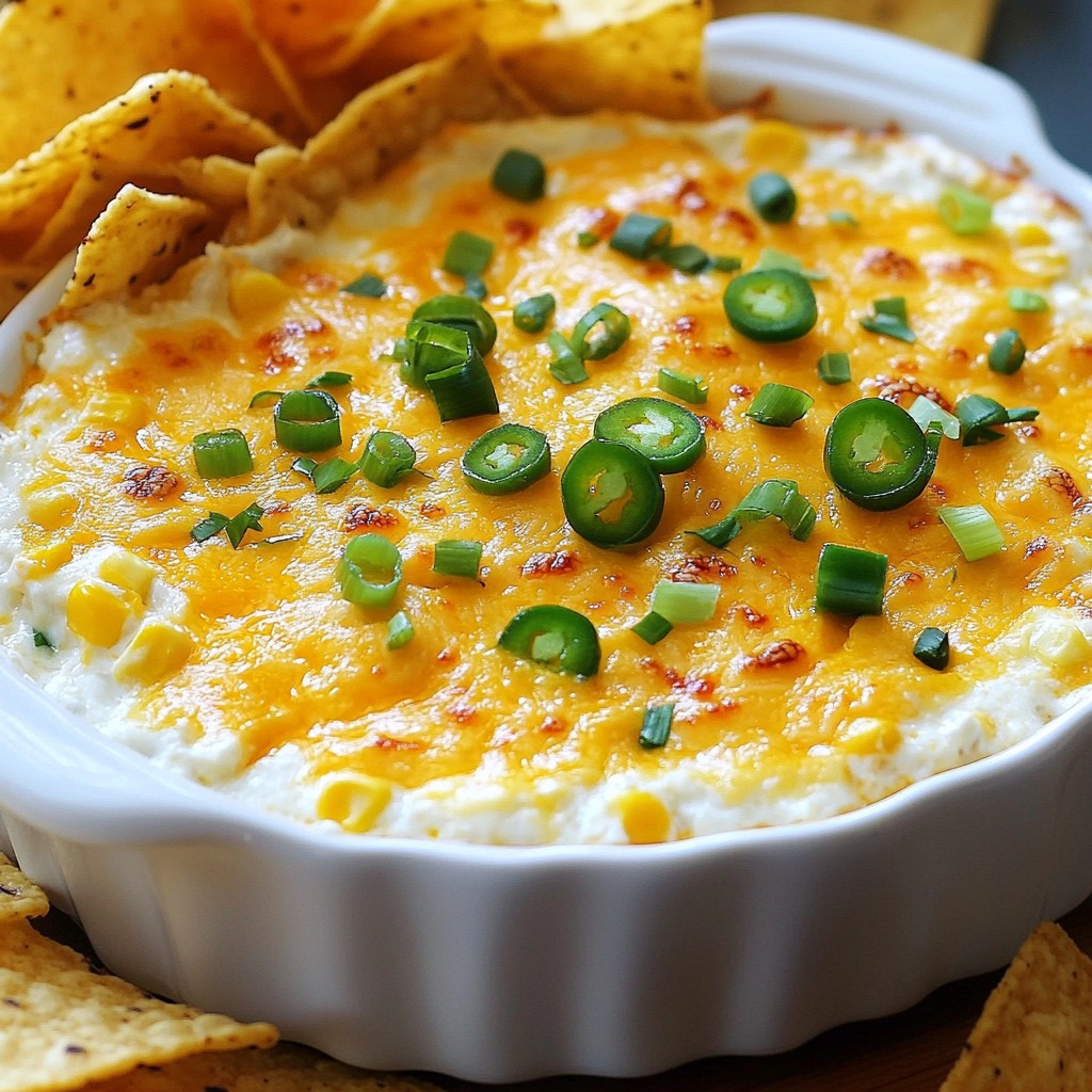 Jalapeño Cheddar Corn Dip Flavorful and Simple Recipe
