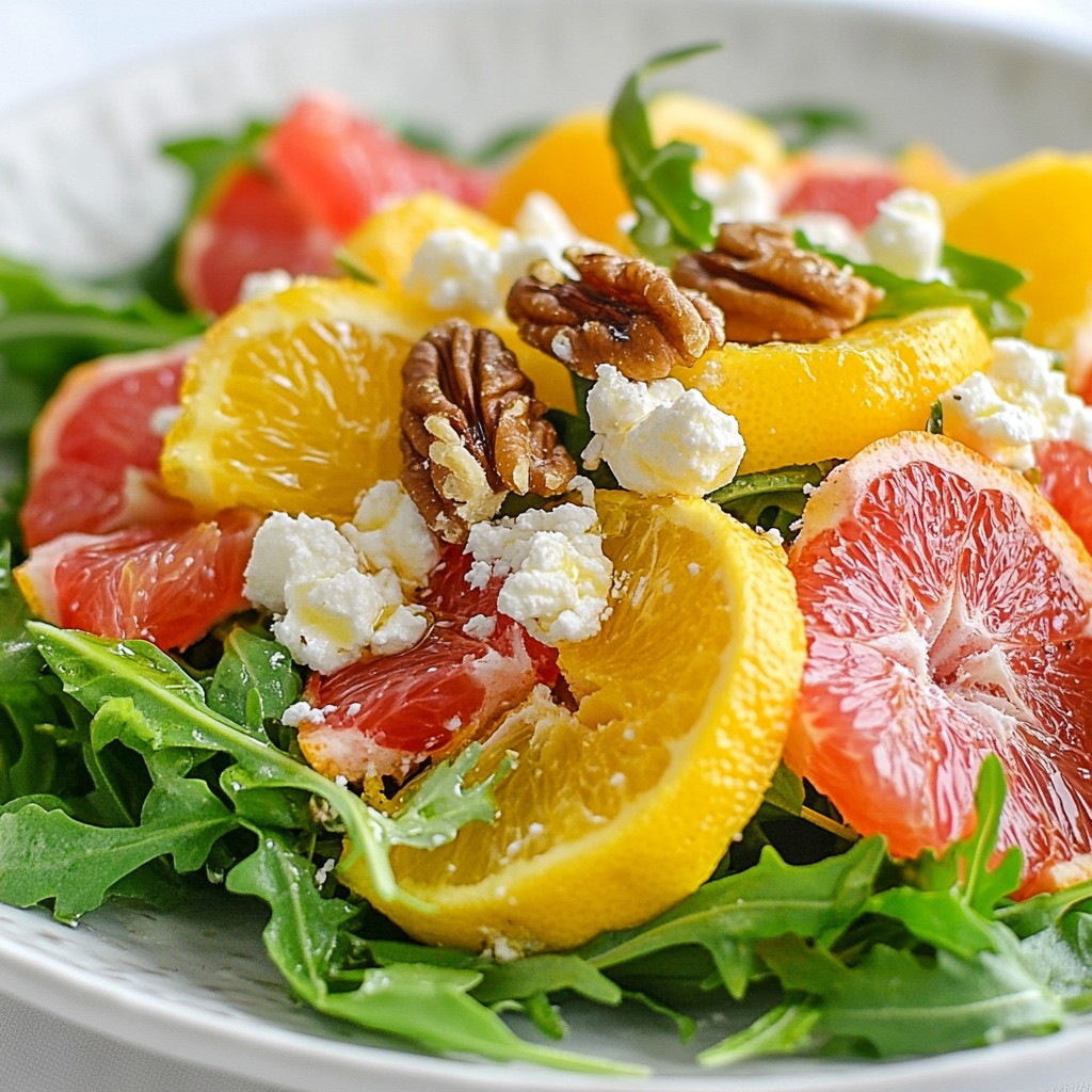 Zesty Fresh Salads Citrus and Walnut Arugula Mix Delight