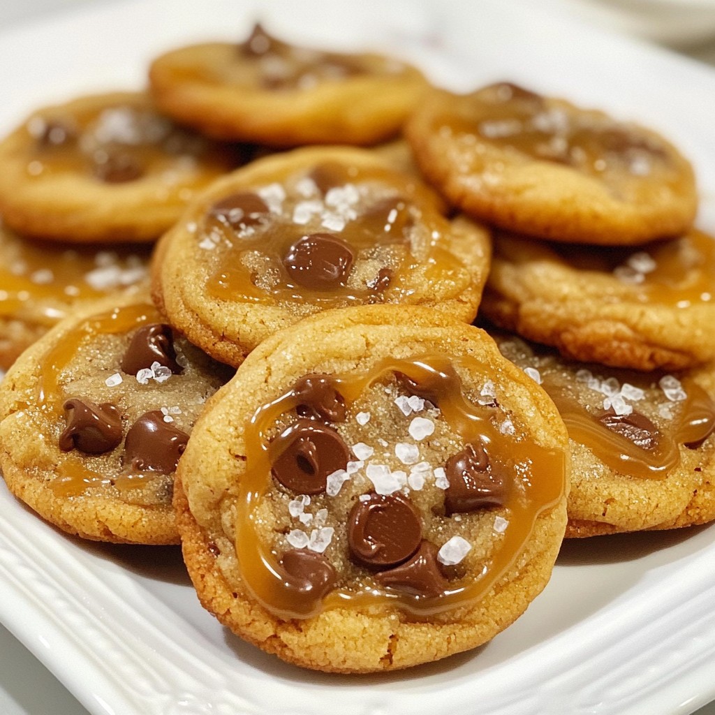 Salted Caramel Chocolate Chip Cookies Delightful Treat