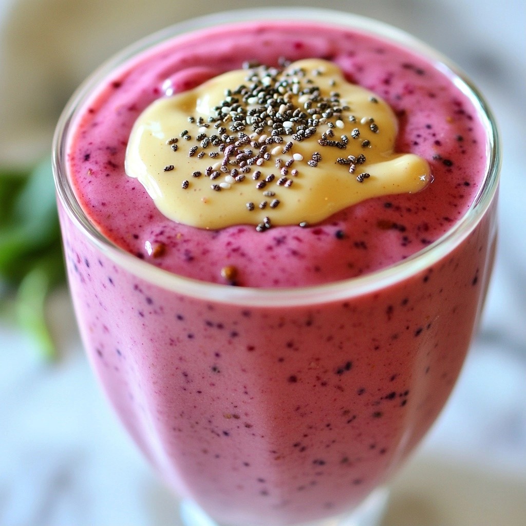 Creamy Energizing Smoothies Almond Berry Fusion Power