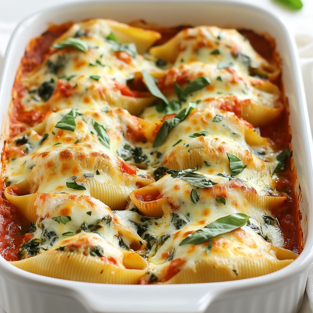 Creamy Spinach Ricotta Stuffed Shells Tasty Comfort Meal
