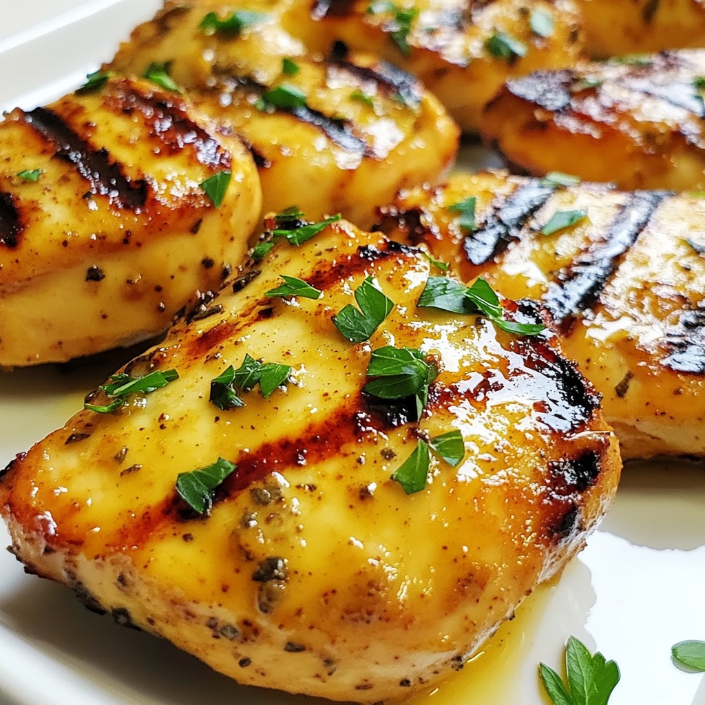 Grilled Healthy Recipes Honey Mustard Chicken Breasts