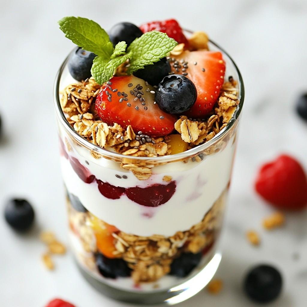 Fluffy Healthy Recipes Greek Yogurt and Berry Parfait