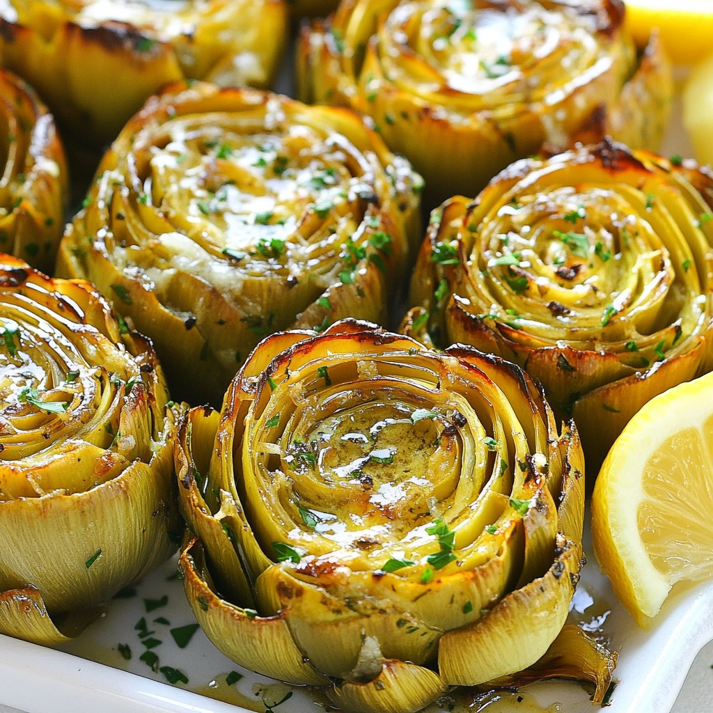 Garlic Butter Roasted Artichokes Flavorful and Easy Dish