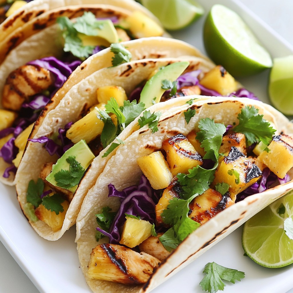 Grilled Pineapple Chicken Tacos Flavorful and Fun Meal