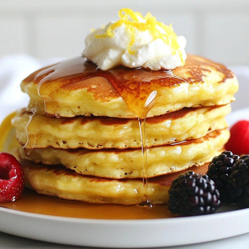 Fluffy Nutritious Meals Lemon Ricotta Pancakes Recipe