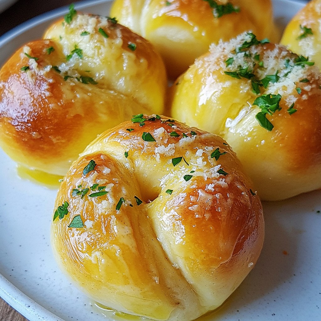 Garlic Parmesan Knotted Rolls Flavorful and Easy Recipe
